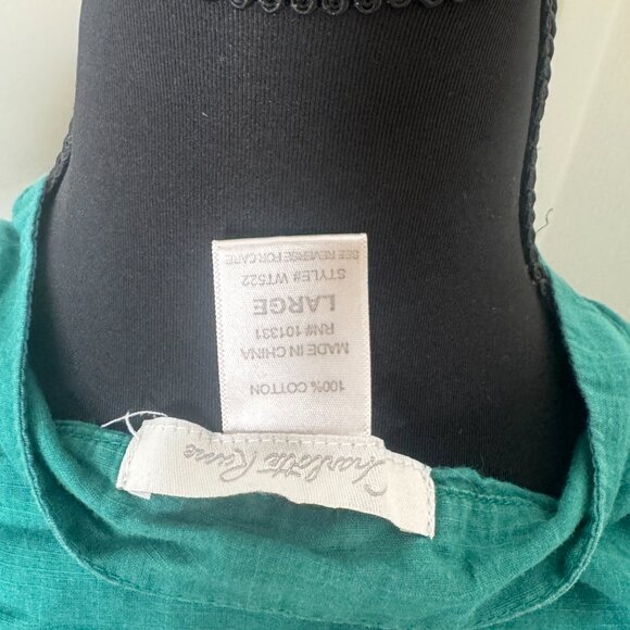 Green Charlotte Russe Blouse, Size Large - Picture 5 of 5
